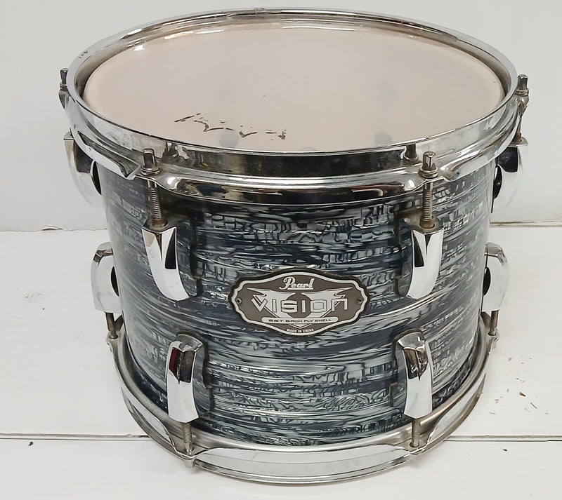 PEARL VISION 10" Grey Swirl  RACK TOM SST BIRCH PLY SHELL