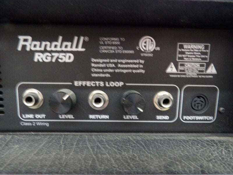 Randall G2 Series RG75D 75 Watt 1 x 12 Celestion G12P-80 Guitar Combo Amplifier W/Footswitch