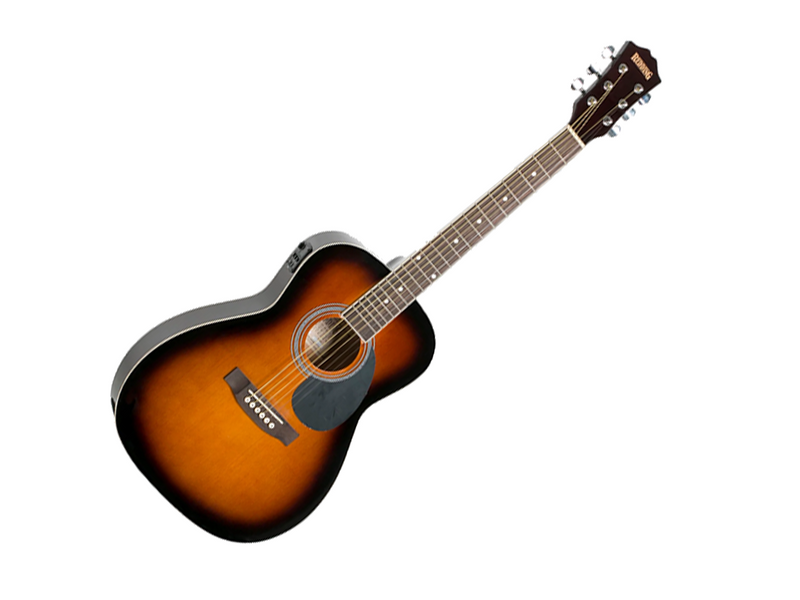 Redding 3/4 Size Spruce Top Dreadnought Acoustic Electric Guitar (Tobacco Burst)