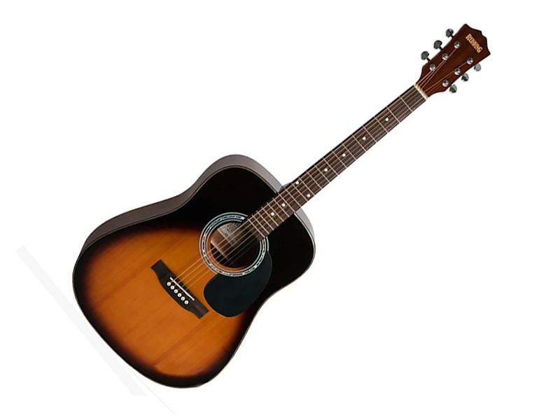 Redding 64 Series Spruce Top Dreadnought Guitar in Tobacco Sunburst