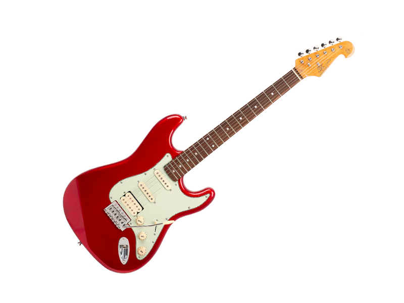 SX Vintage Series SC Style HSS Candy Apple Red Electric Guitar