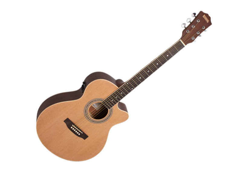 Redding 61 Series Spruce Top Grand Concert Acoustic Electric Guitar in Natural Satin