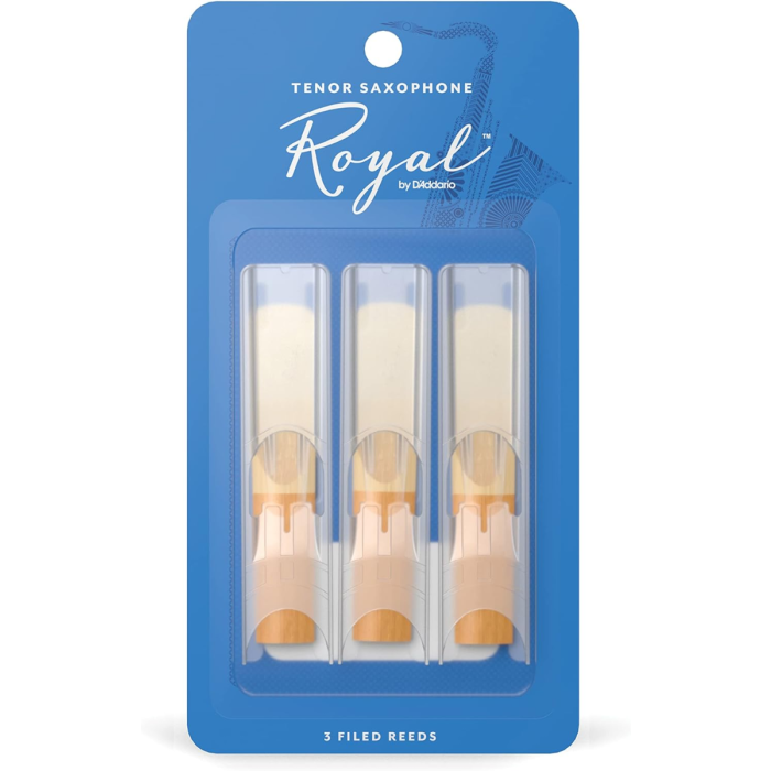 Royal By D'Addario Tenor Saxophone Reeds Strength 2.5 3 Pack