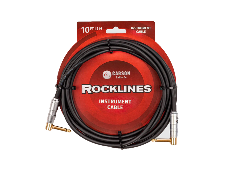 Carson 10' (3m) Angled Instrument Cable