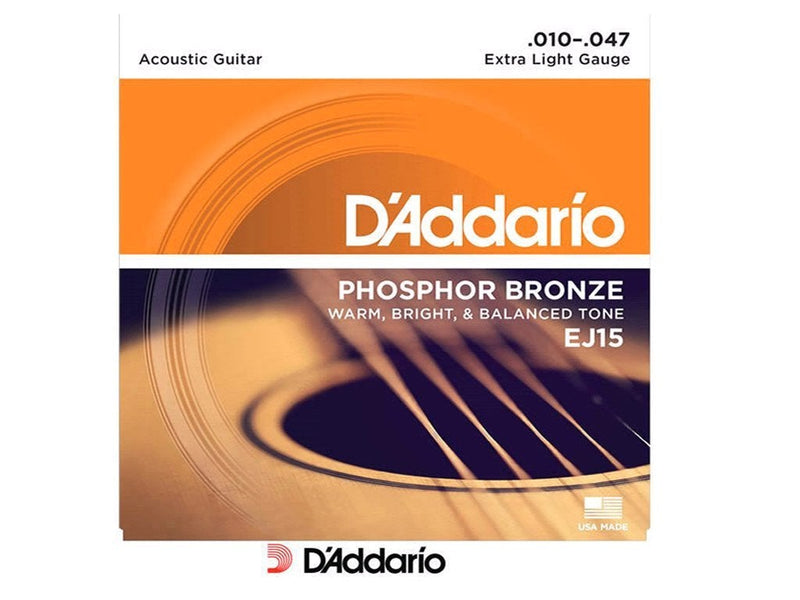 D'Addario 10-47 Phosphor Bronze Acoustic Strings