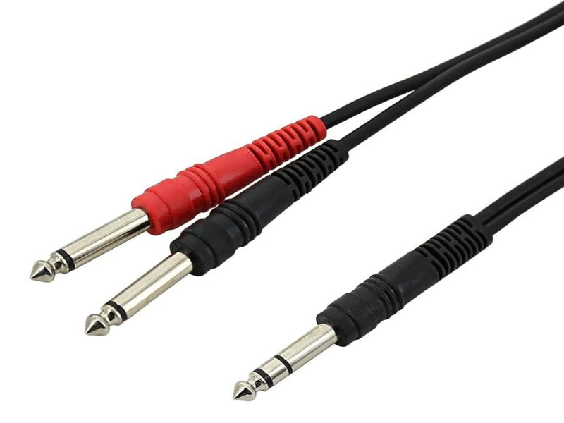 MMC 9' (2.8m) Stereo 1/4" TRS (Male) to 2x 1/4" TS (Male) Cable