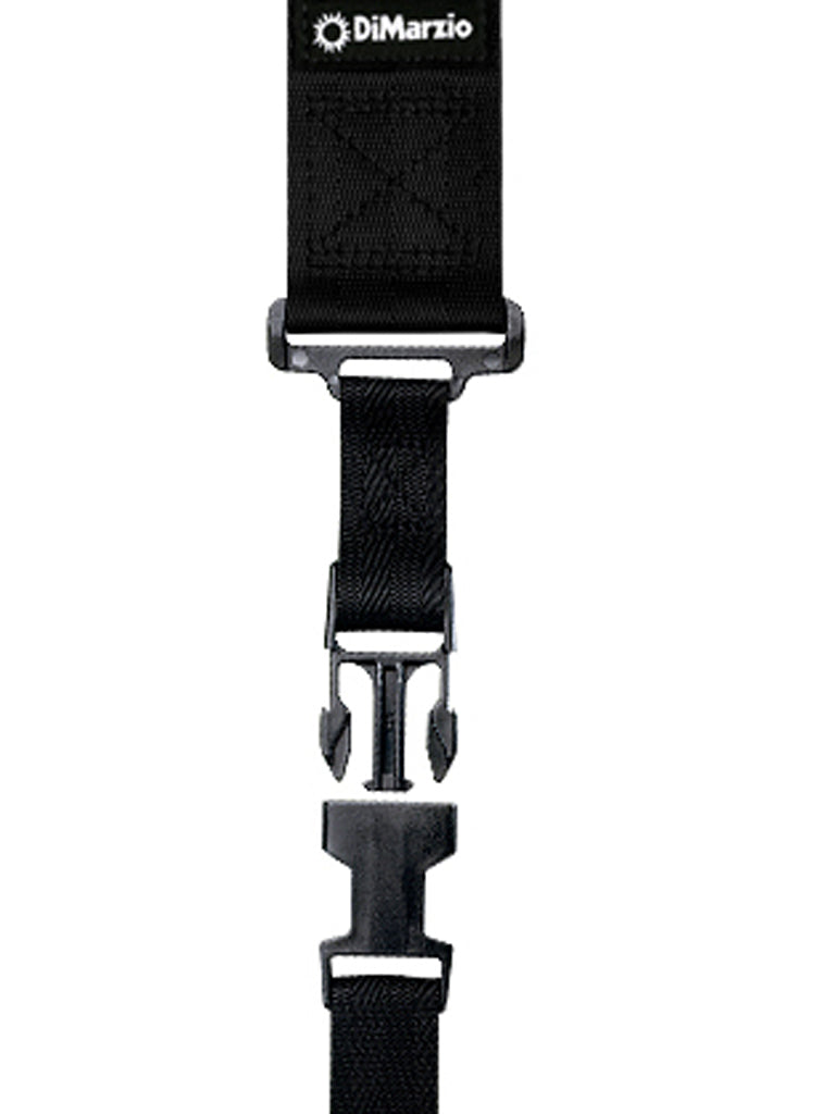 Dimarzio Elastic Clip Lock Guitar Strap Black