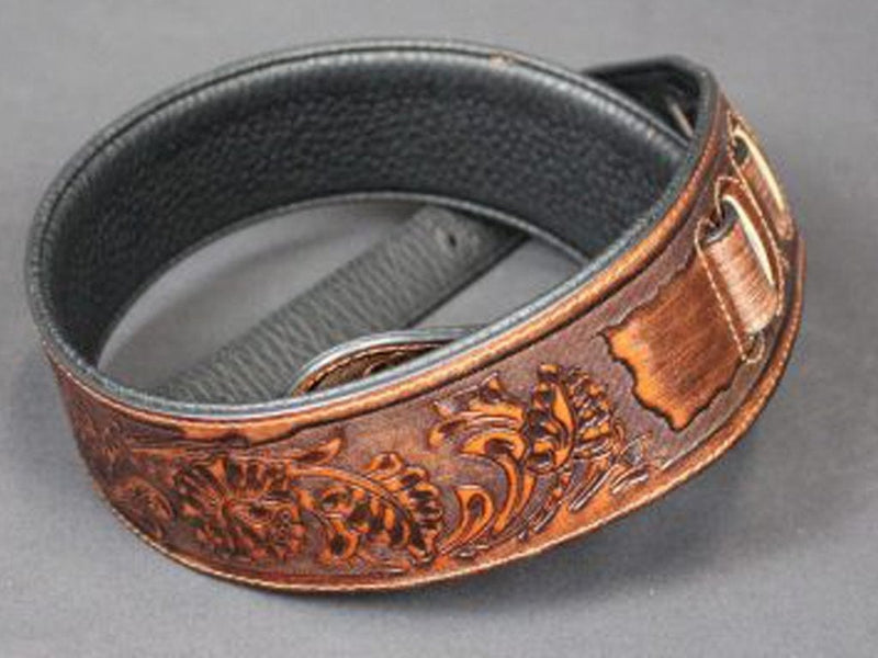 XTR Brown Country Embossed Leather Strap