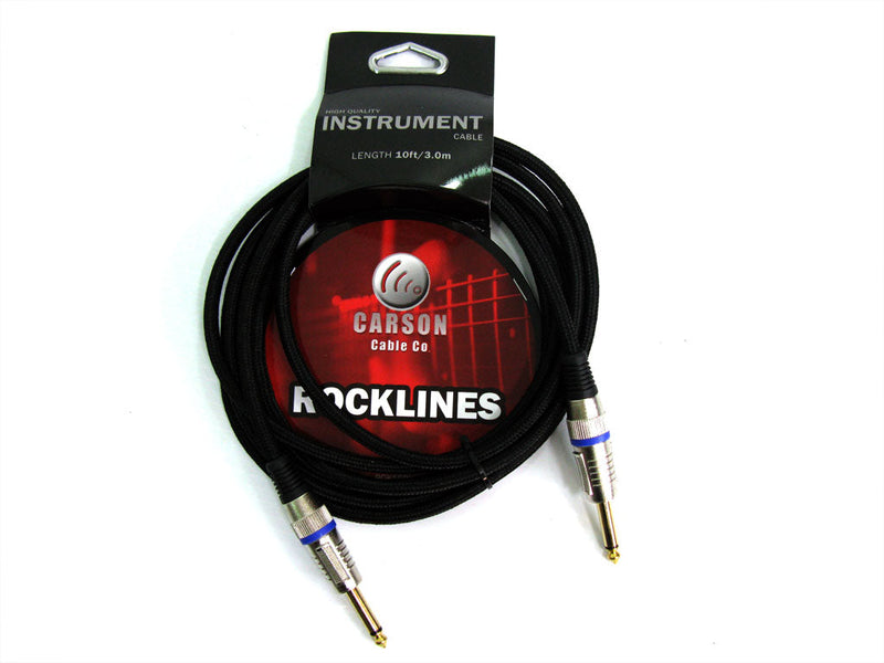 Carson 10' (3m) Straight Instrument Cable