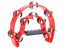 Mano Double Half Moon Tambourine Red