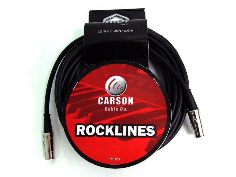 Carson 20' (6m) Midi Cable