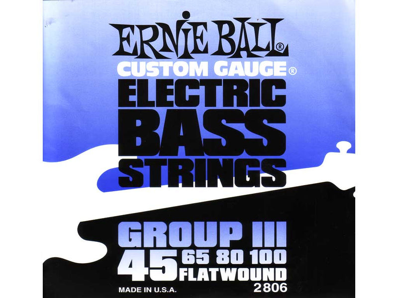 Ernie Ball 45-100 Flatwound Bass Guitar Strings