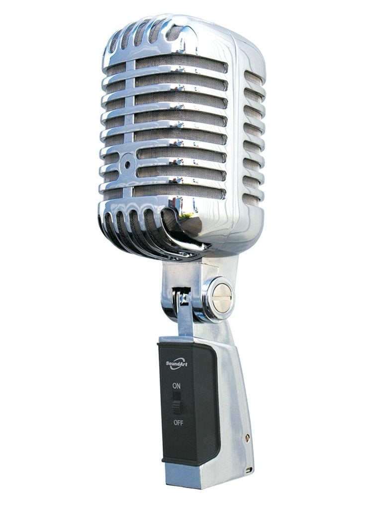 Soundart Dynamic Chrome Birdcage Style Microphone