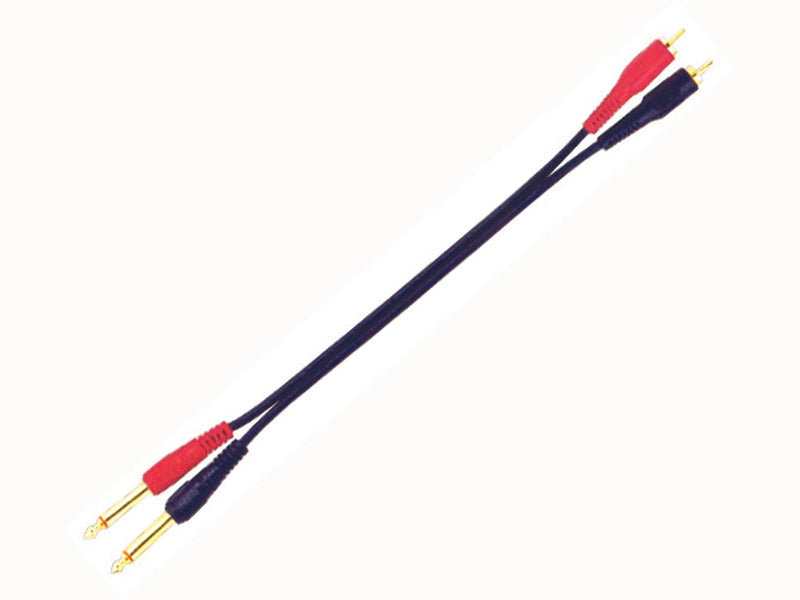 MMC 3.2' (1m) 2x RCA to 2x 1/4" TS (Male) Cable