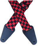 MMC Red and Black Checkered Guitar Strap