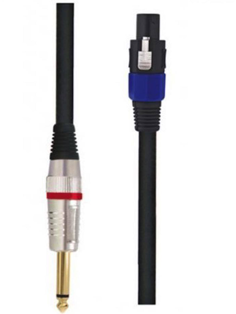Carson 5' (1.5m) 1/4" TS (Male) to Speakon Speaker Cable