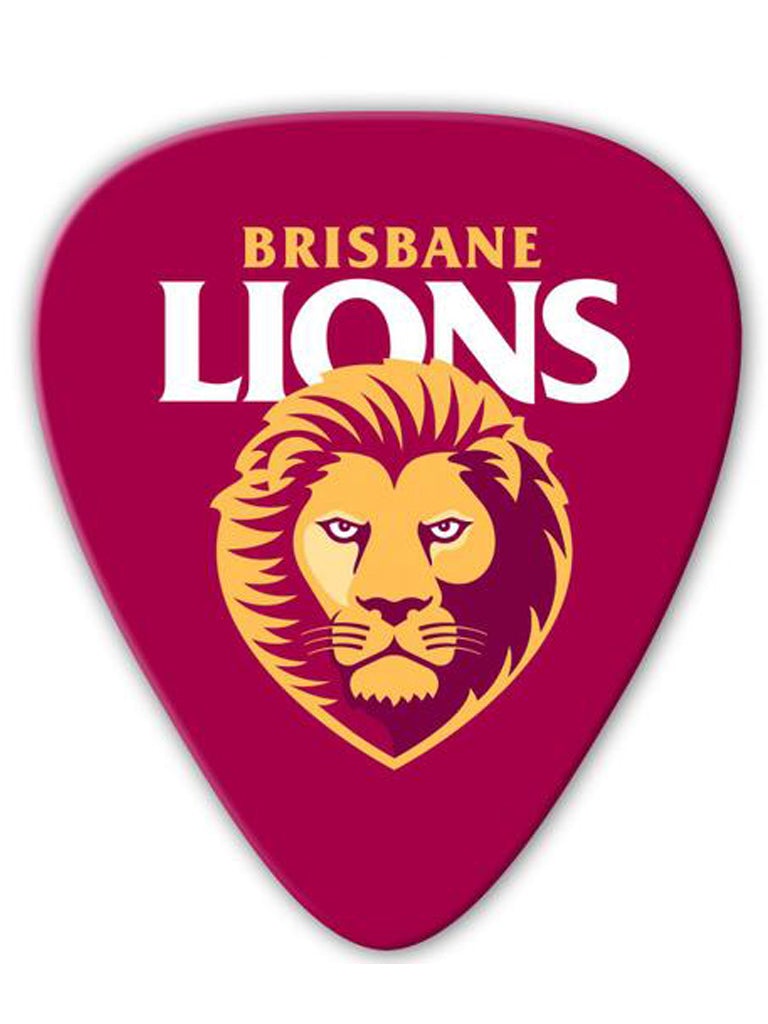 AFL Brisbane Lions Medium Celluloid 5 Pick Pack