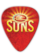 AFL Gold Coast Suns Medium Celluloid 5 Pick Pack