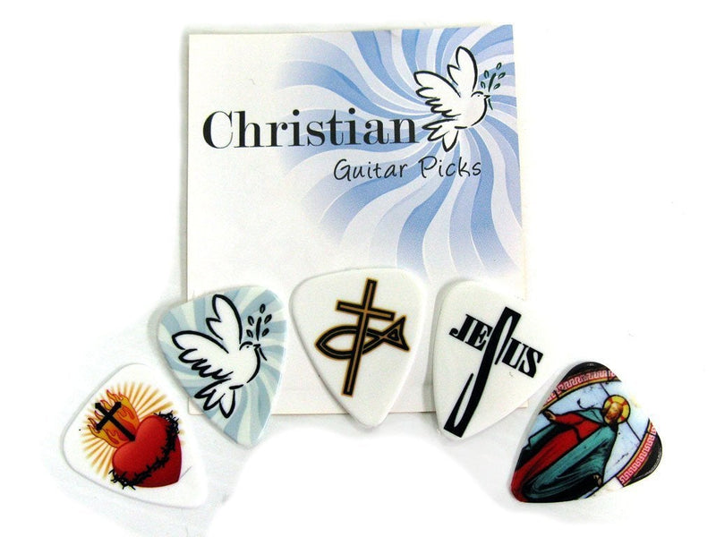 CL Christian Themed Guitar 5 Pick Pack