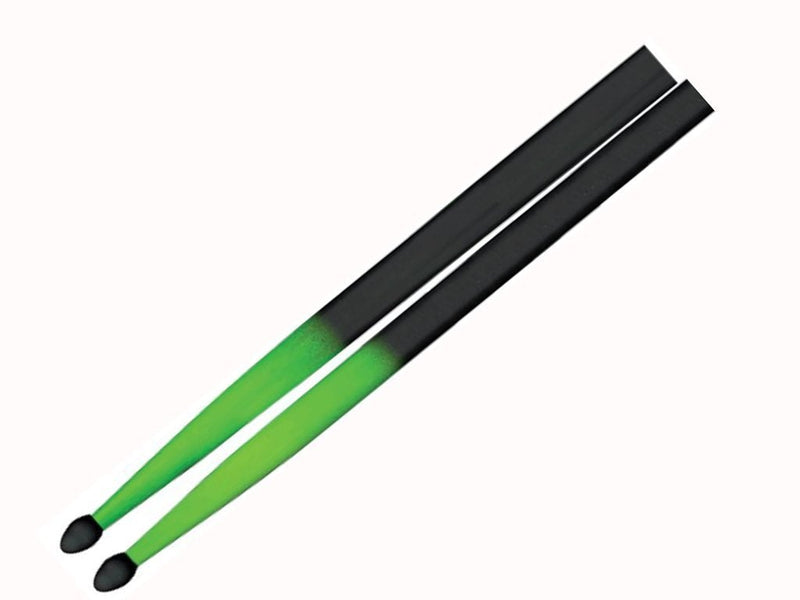 AMS 5AN Green-Black Nylon Tip Drumsticks