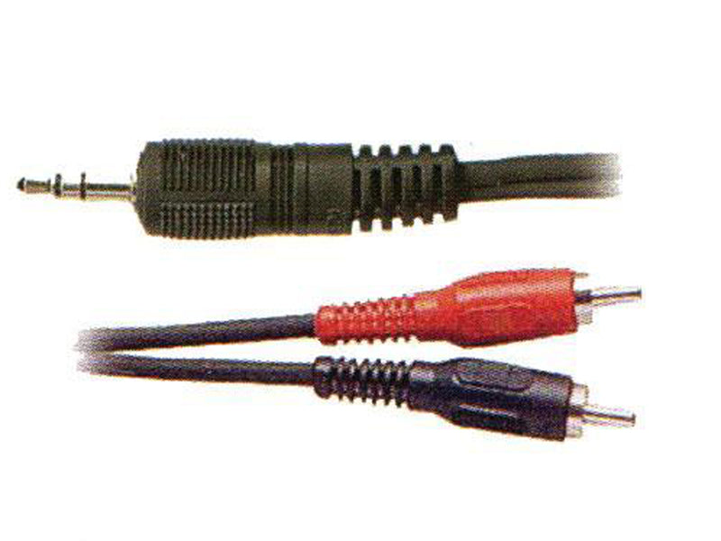 MMC 10' (3m) Stereo AUX (Male) to 2x RCA Cable