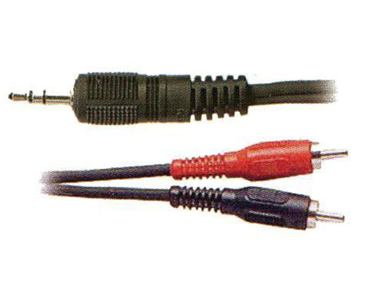 MMC 20' (6m) Stereo AUX (Male) to 2x RCA (Male) Cable
