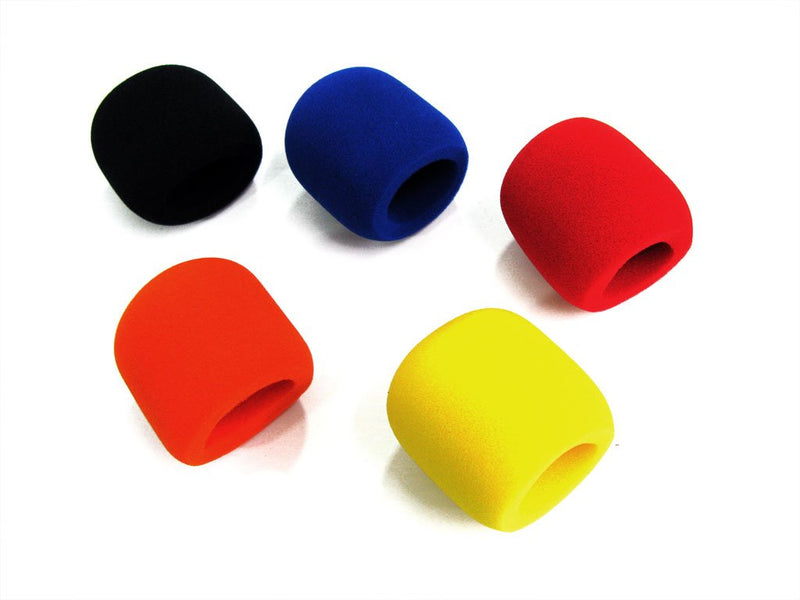 MMC Coloured Foam Microphone Windshields Five Pack