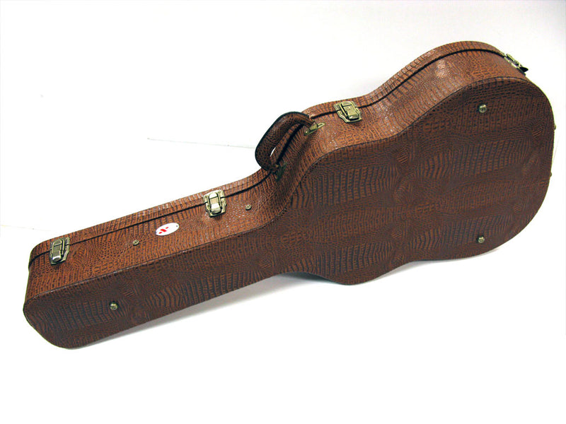 Xtreme Brown Crocodile Western Dreadnought Guitar Hard Case