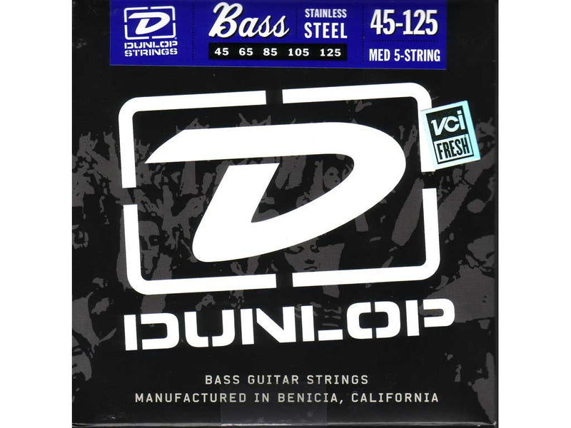 Dunlop 45-125 (5 String) Bass Guitar Strings