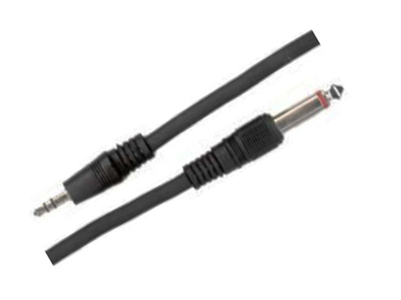 MMC 10' (3m) Stereo AUX (Male) to 1/4" TS (Male) Cable