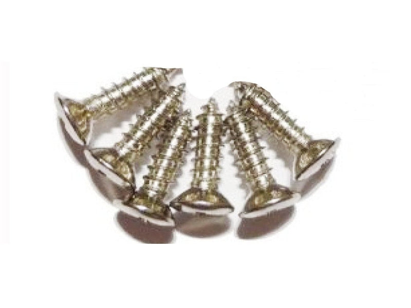 MMC Nickle Scratchplate Screws Set of 6