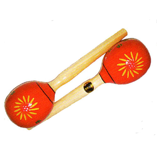 Mano Large Red Wooden Maracas