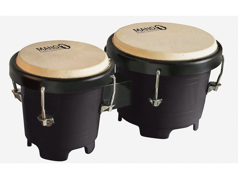Mano Percussion 4.5 & 5 Inch Tunable Black Mini Bongos