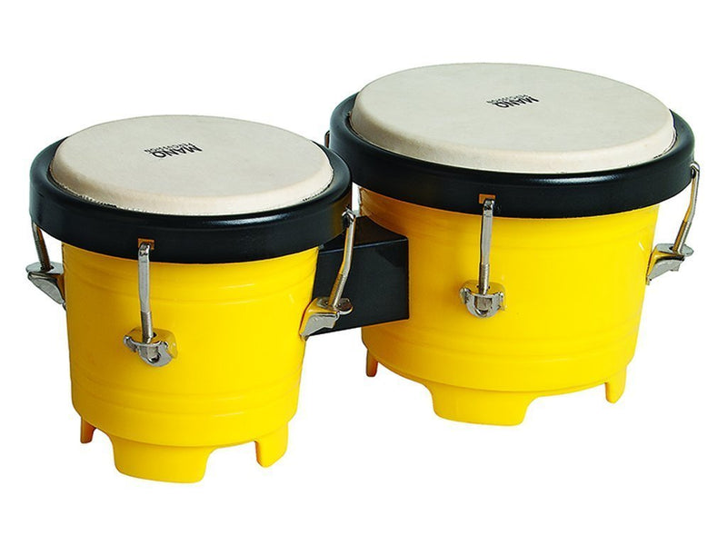 Mano Percussion 4.5 & 5 Inch Tunable Yellow Mini Bongos