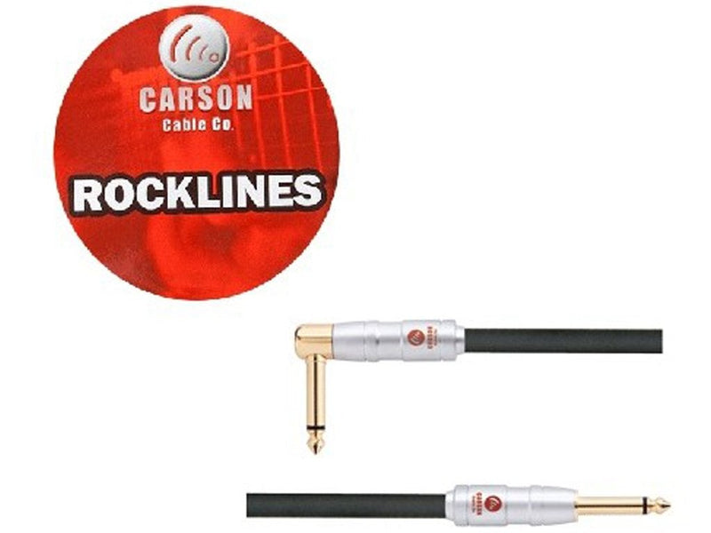 Carson 30' (9m) Angled to Straight 1/4" TS Speaker Cable