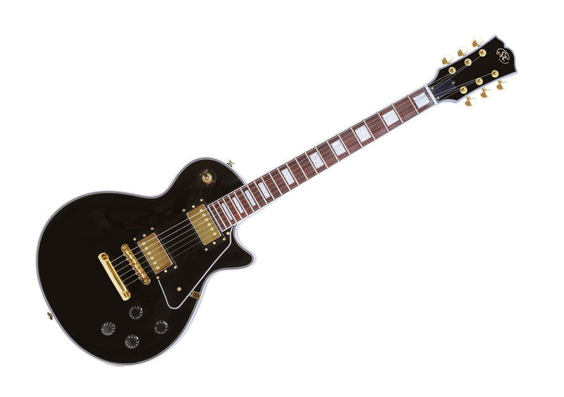 SX LP Deluxe Style Black Electric Guitar