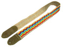 LM 2" Cotton Rainbow Weave Guitar Strap