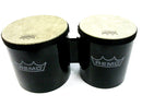 Remo Originals 6 & 7 Inch Synthetic Skin Black Bongos