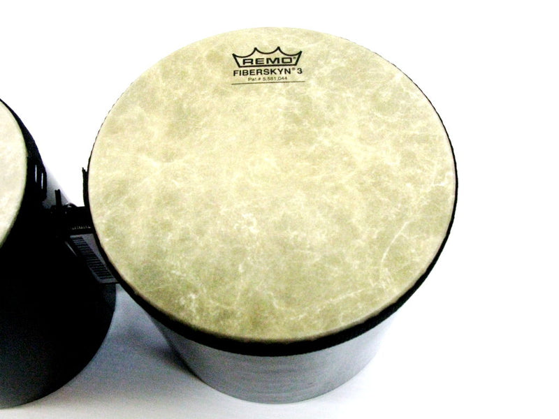 Remo Originals 6 & 7 Inch Synthetic Skin Black Bongos