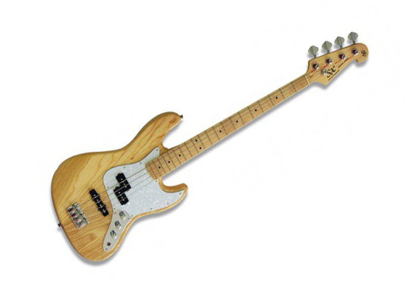 SX Precision/Jazz Style Ash Series Natural Electric Bass Guitar
