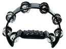 MMC Black Half Moon Double Row Tambourine
