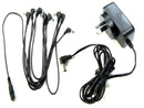 MMC 9V Centre Negative Power Supply with 6 Pedal Angled Daisy Chain