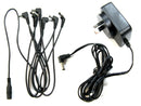 MMC 9V Centre Negative Power Supply with 8 Pedal Angled Daisy Chain