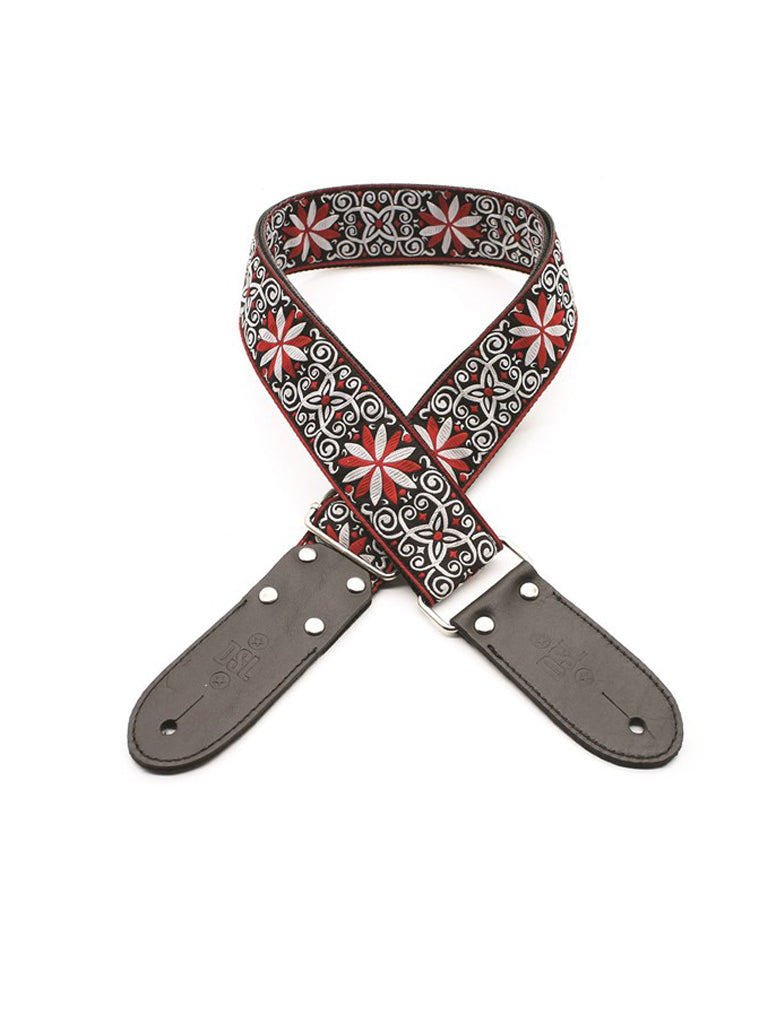 DSL Red Angel Jacquard Weave Guitar Strap