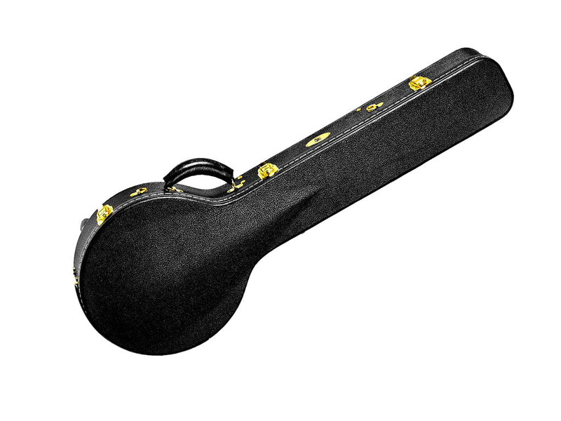Deluxe Vintage Archtop Hardshell Open Back Banjo Case Black