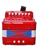 Junior Button Piano Accordion Red