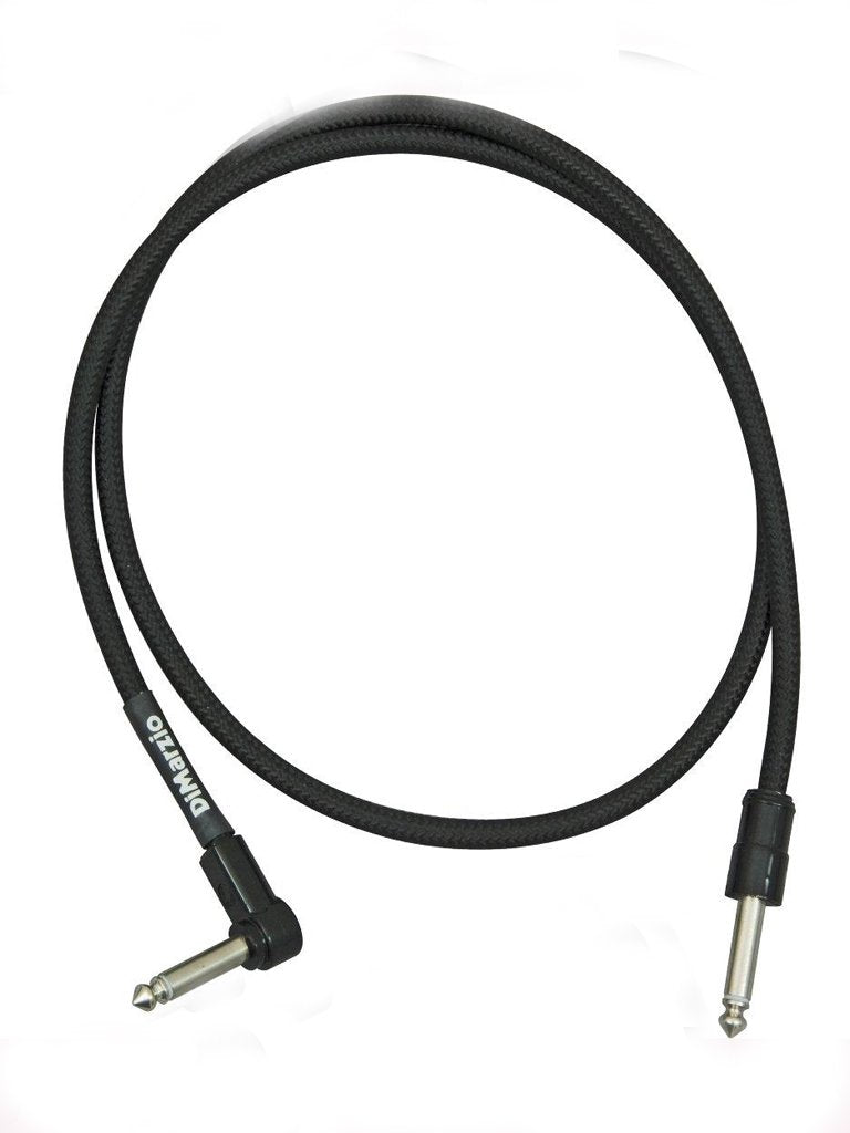 DiMarzio 3" (0.9m) Angled to Straight Patch Cable