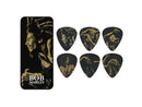 Dunlop 6 Pick Bob Marley Gold Ink Tin