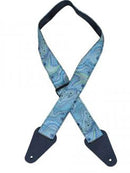 Aboriginal Art Guitar Strap Aqua