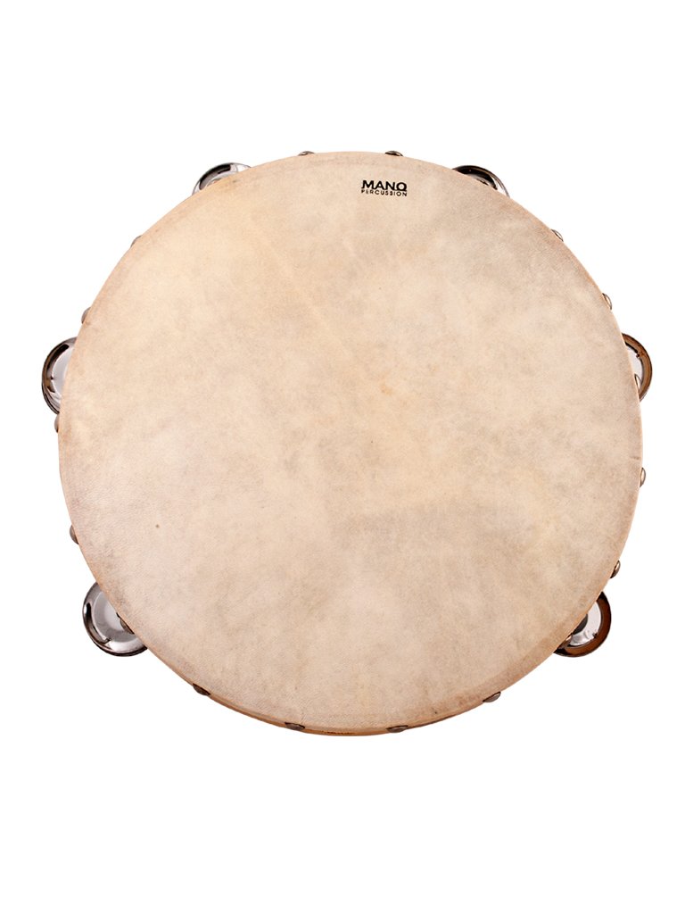 Mano 10 Inch Wood Rimmed Tambourine
